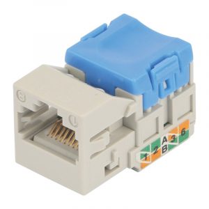 Category 6 Unshielded 90 Degree Keystone Jack